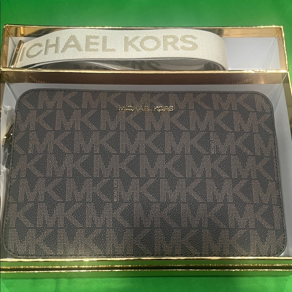Michael Kors Brown Monogram Sleeve